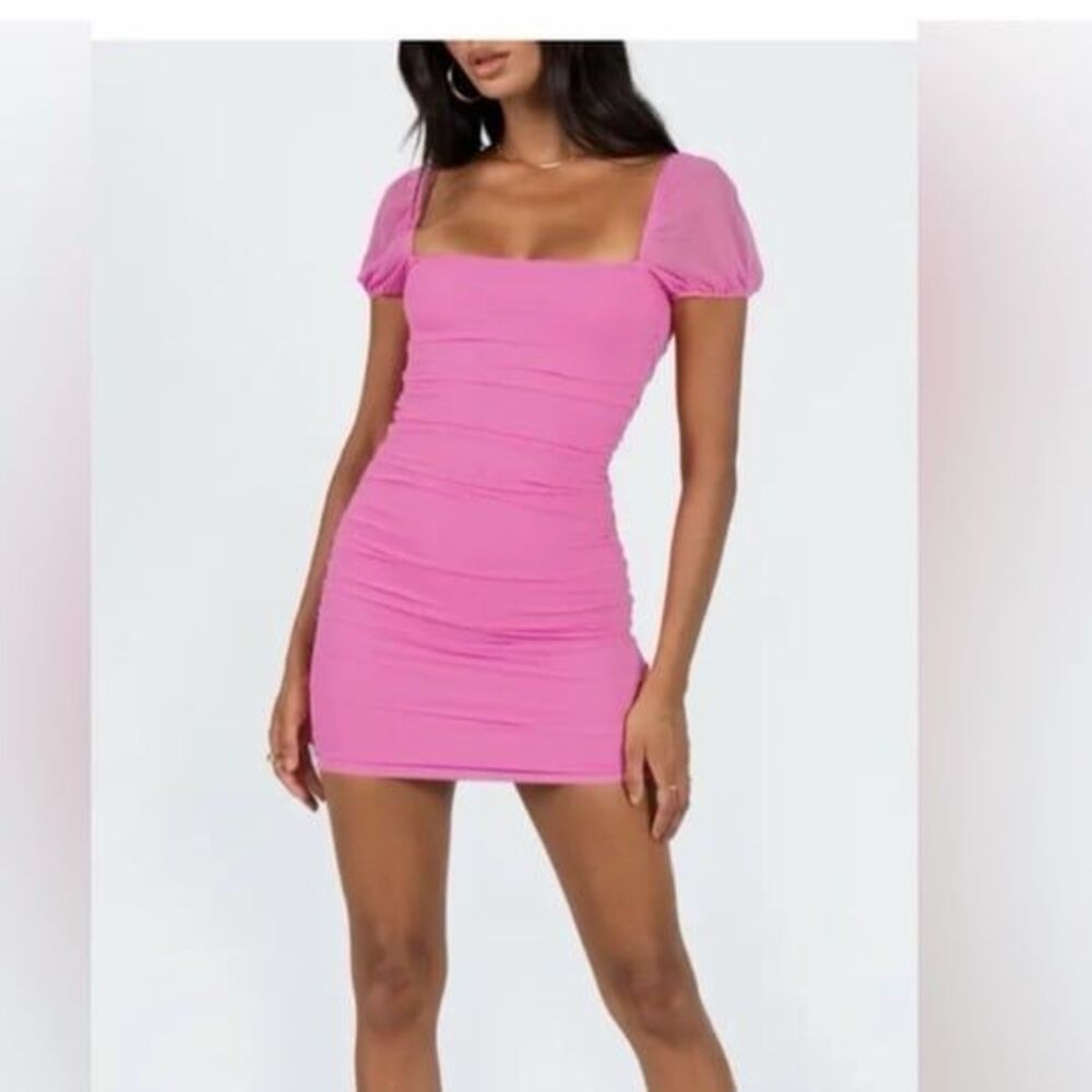 Princess Polly Charvi Mini Dress size 0 pink